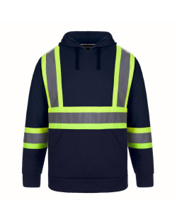 L01375 - Long Haul - Men's Hi-Vis Polyester Pullover Hoodie