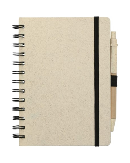 5" x 7" Wheat Straw Notebook With Pen 5" x 7" Wheat Straw Notebook With Pen