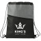 Cross Weave Zippered Drawstring Bag
