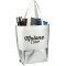 Large Laminated Metallic Bottom Tote