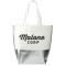 Large Laminated Metallic Bottom Tote