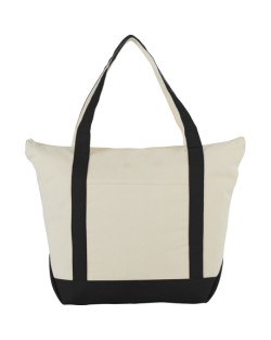 Classic 12oz Cotton Canvas Zippered Boat Tote