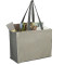 Recycled Cotton Contrast Side Shopper Tote
