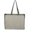 Recycled Cotton Contrast Side Shopper Tote