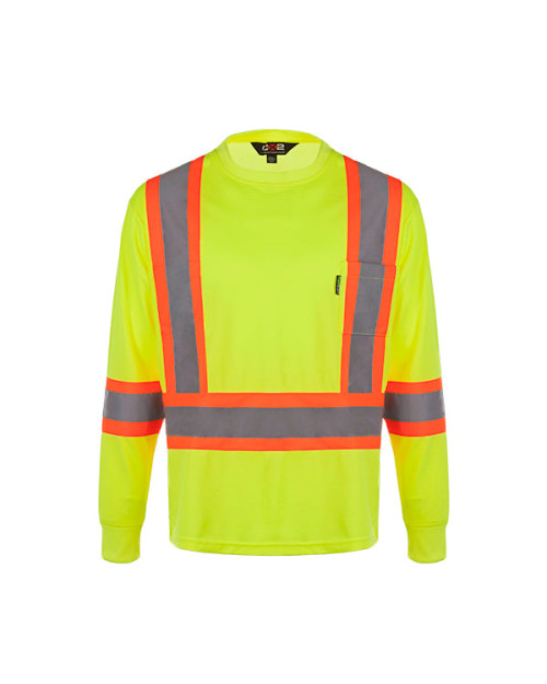 S05970 - Lookout - Men's Hi-Vis Safety Long Sleeve Shirt