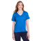 Ladies' CrownLux Performance™ Plaited Rolled-Sleeve Top