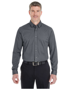 Men's Central Cotton Blend Mélange Button-Down