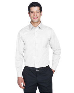 Chemise unie pour homme en twill extensible Collection CrownMC de Devon & Jones