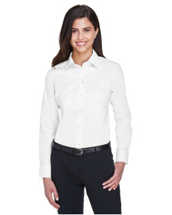 Chemise unie pour femme en twill extensible Collection CrownMC de Devon & Jones