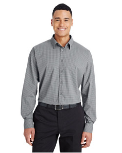 CrownLux Performance™ Men's Tonal Mini Check Shirt
