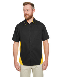 Flash IL - Chemise à manches courtes pour homme à blocs de couleur