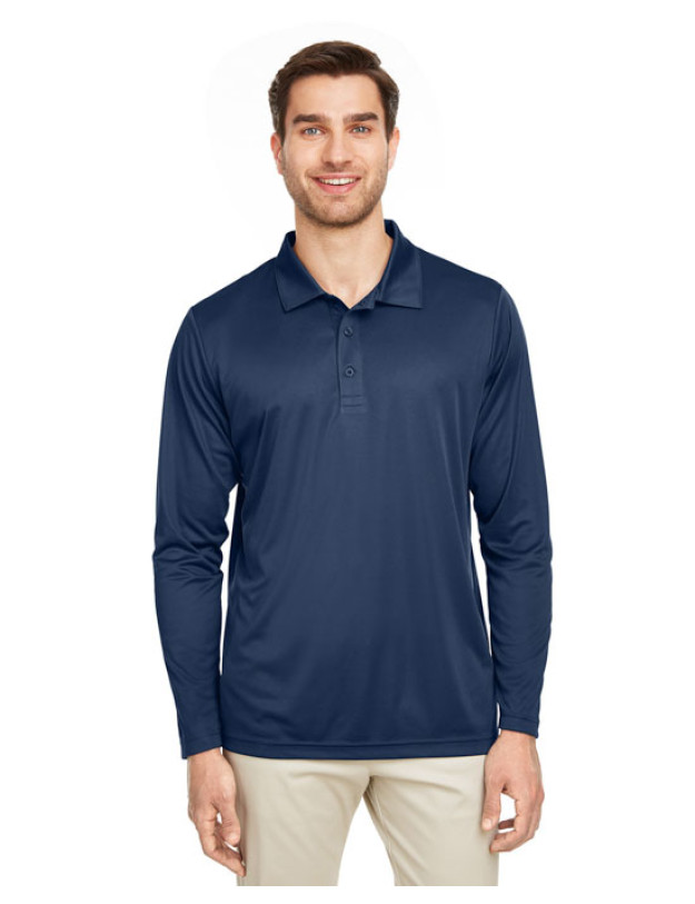 Men's Zone Performance Long Sleeve Polo